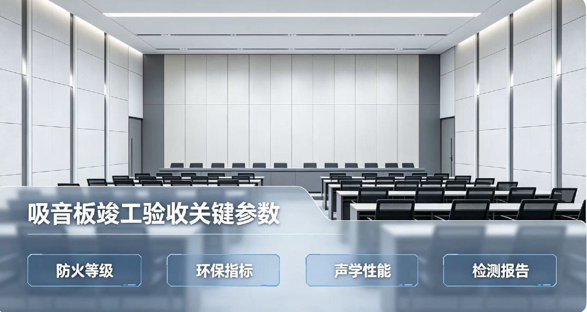 工裝項目吸音板，哪些參數直接影響室內竣工驗收？