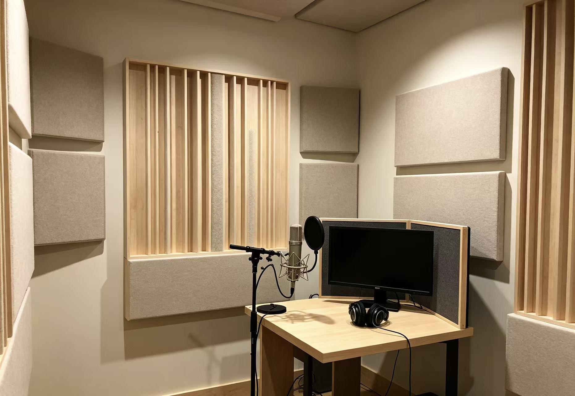 錄音棚、直播間聲學(xué)裝修誤區(qū)：單純鋪貼吸音板遠(yuǎn)遠(yuǎn)不夠，吸音與擴(kuò)散合理配比才是核心
